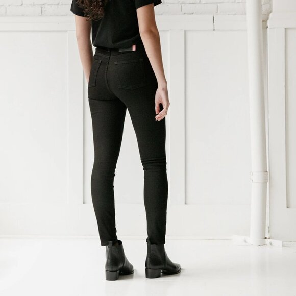 Acne Studios Bla Konst Peg Black Jeans Sz 26 - Picture 2 of 12